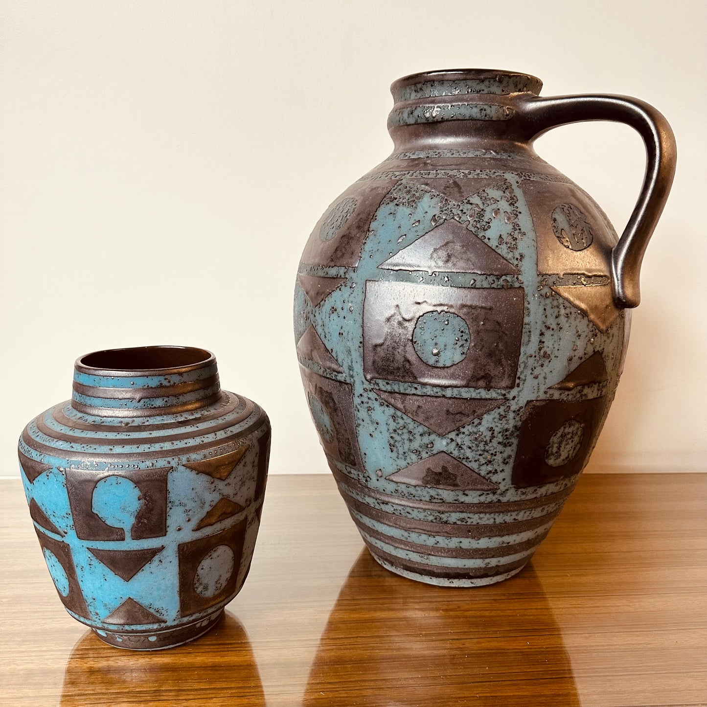 CERAMIC CARTSENS "ANKARA" URN BY HEINZ SIERY CARSTENS TÖNNIESHOF, WEST GERMANY 1960S