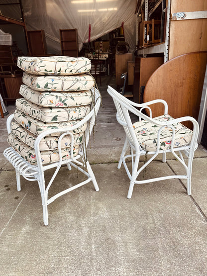 ITALIAN STYLE OUTDOOR RATTAN PATIO CHAIRS