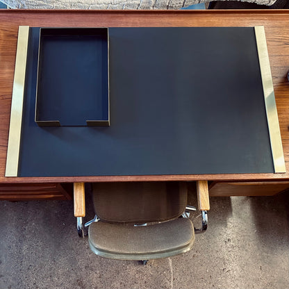 SMITH METAL ARTS RAILED DESK PAD AND TRAY