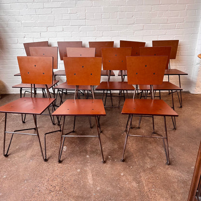 BRUCE GUESWEL INDUSTRIAL CHAIR IN ZINC & PLY