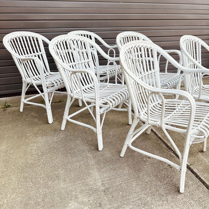 ITALIAN STYLE OUTDOOR RATTAN PATIO CHAIRS