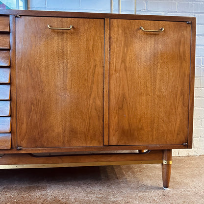 MERTON GERSHUN FOR MARTINSVILLE DANIA COLLECTION WALNUT SIDEBOARD CREDENZA