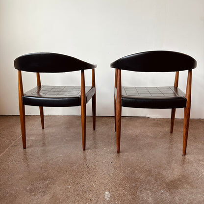 ILMARI LAPPALAINEN FOR ASKO BARRELBACK ARM CHAIRS - MADE IN FINLAND