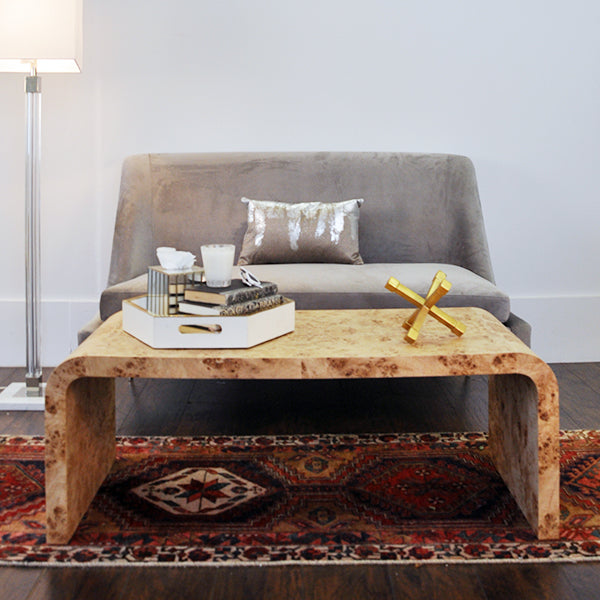 NEWBURY BURLWOOD COFFEE TABLE