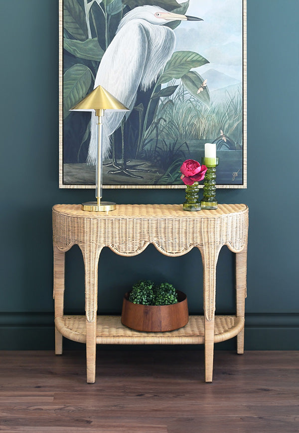 PALOMA RATTAN CONSOLE TABLE