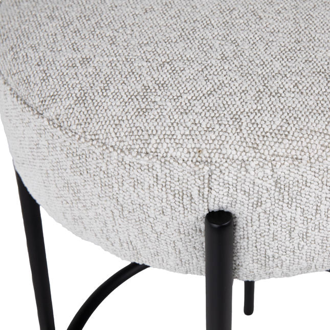 ROUND UPHOLSTERED COUNTER HEIGHT STOOL