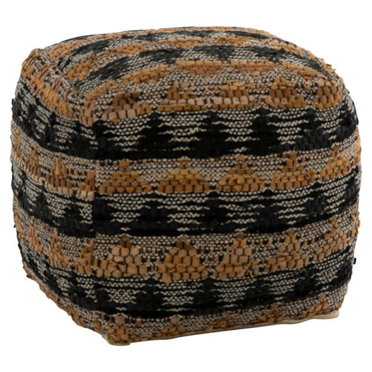 GEOMETRIC TRIBAL POUF