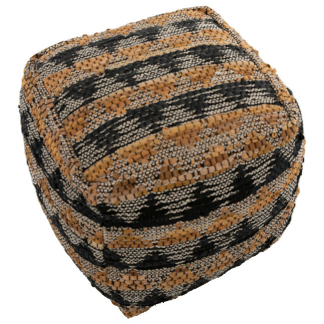 GEOMETRIC TRIBAL POUF