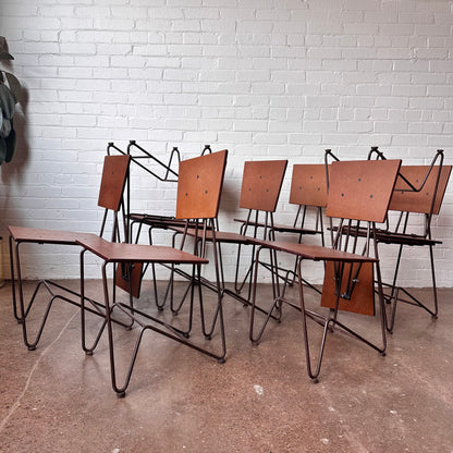 BRUCE GUESWEL INDUSTRIAL CHAIR IN ZINC & PLY