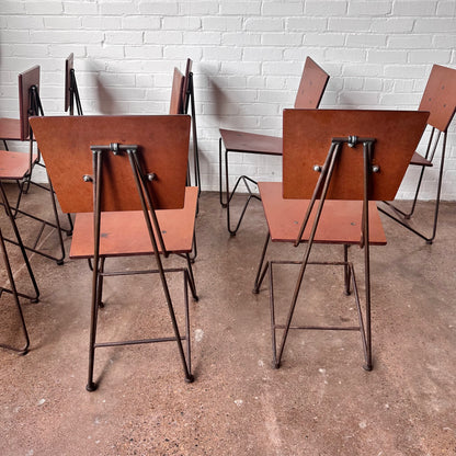 BRUCE GUESWEL INDUSTRIAL CHAIR IN ZINC & PLY