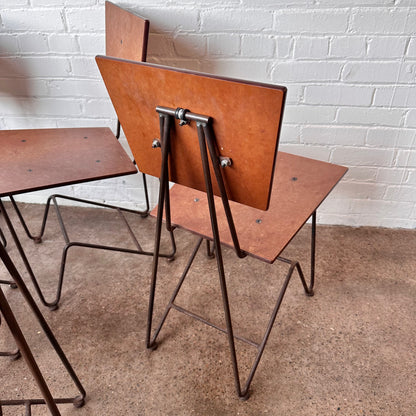 BRUCE GUESWEL INDUSTRIAL CHAIR IN ZINC & PLY