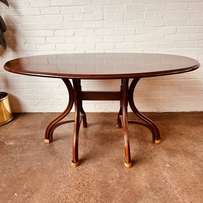 THONET BENTWOOD OVAL DINING TABLE FROM EARLY 20TH CENTURY