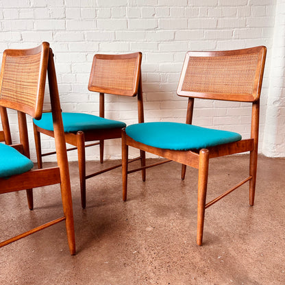 CONANT BALL DINING CHAIR SET WITH WOVEN CANE BACK