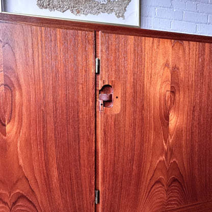 LARGE TEAK CABINET BY HARRY OSTERGAARD FOR RANDERS MOBELFABRIK