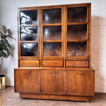 MARTINSVILLE BUBBLE GLASS HUTCH BY MERTON GERSHUN