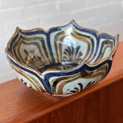 SIGNED KEN EDWARDS EL PALOMAR MEXICAN POTTERY BOWL