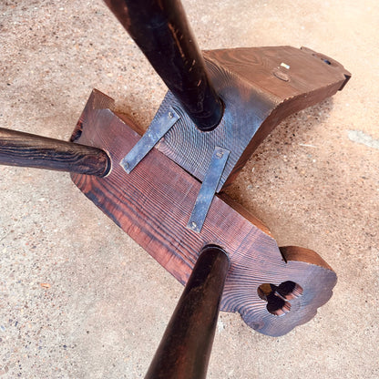 TRADITIONAL ANTIQUE SPANISH MILKING STOOL