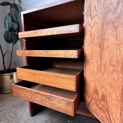 LARGE TEAK CABINET BY HARRY OSTERGAARD FOR RANDERS MOBELFABRIK