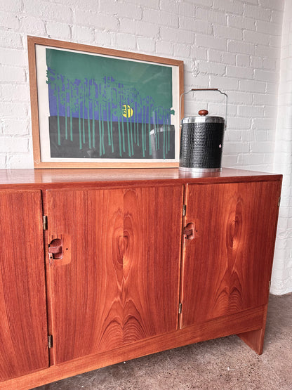 LARGE TEAK CABINET BY HARRY OSTERGAARD FOR RANDERS MOBELFABRIK