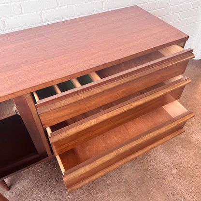 MCM PETITE WALNUT CREDENZA BY BASSETT
