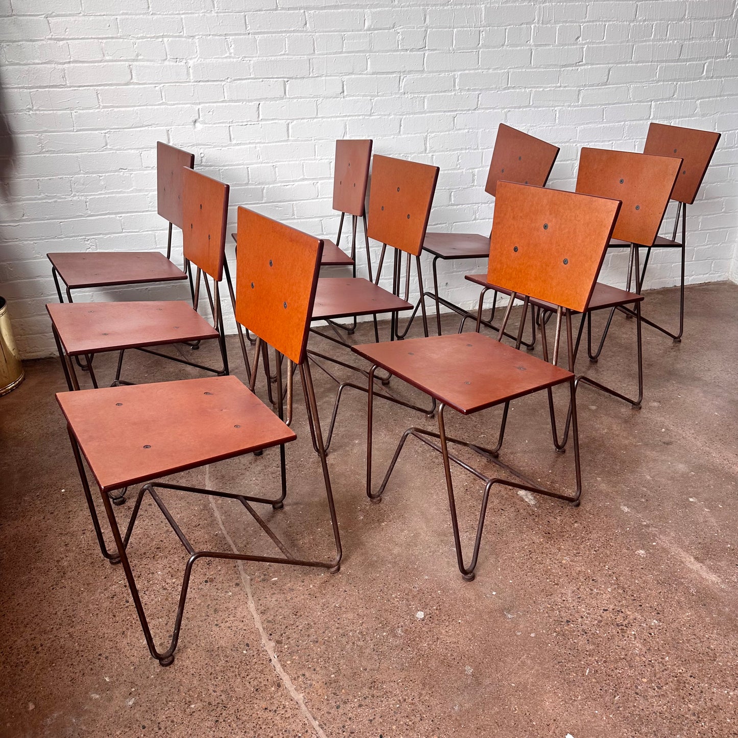 BRUCE GUESWEL ZINC AND PLY INDUSTRIAL CHAIR