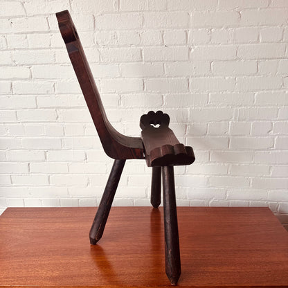 TRADITIONAL ANTIQUE SPANISH MILKING STOOL