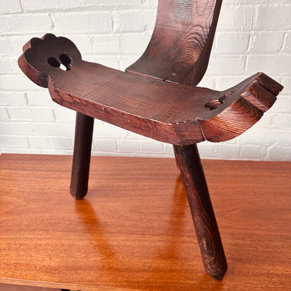 TRADITIONAL ANTIQUE SPANISH MILKING STOOL