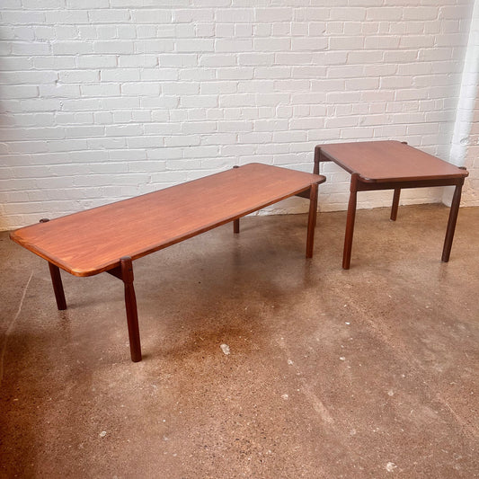 DANISH TEAK COFFEE & END TABLE COMBO