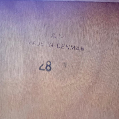 A.M MOBLER DANISH TEAK DINETTE WITH DRAW LEAVES