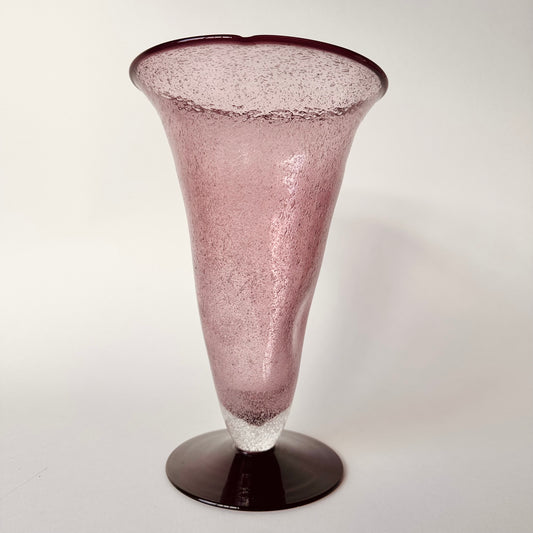 MODERNIST AMETHYST PURPLE BUBBLE VASE