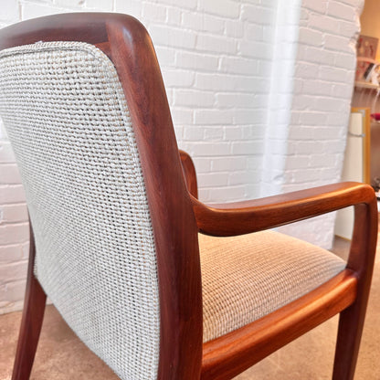 RESTORED VINTAGE DUNBAR WALNUT ACCENT CHAIRS