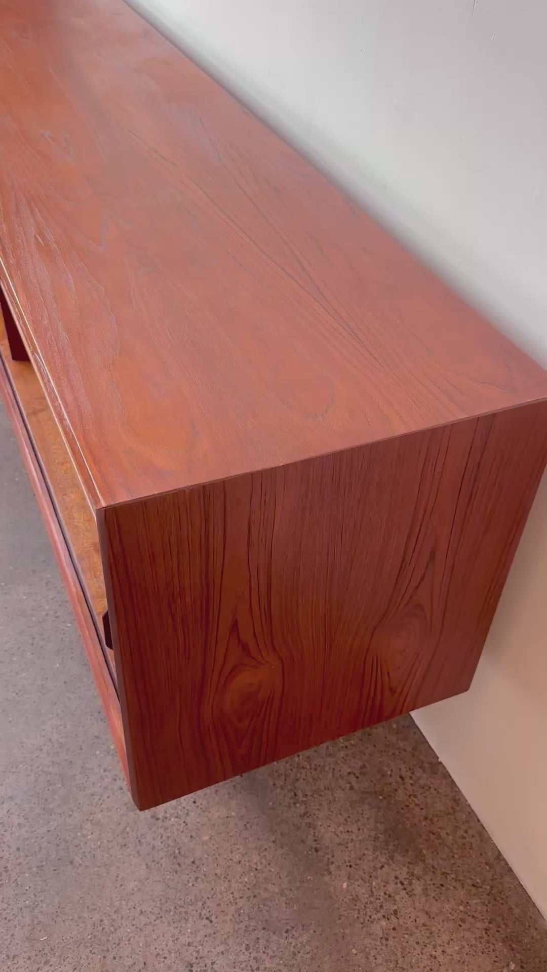 SVEND AAGE LARSEN FOR FAARUP MOBELFABRIK MID CENTURY TEAK TAMBOUR