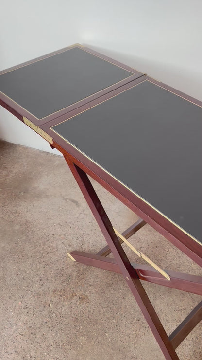 CAMPAIGN STYLE PORTABLE BUTLERS CONSOLE TABLE BAR