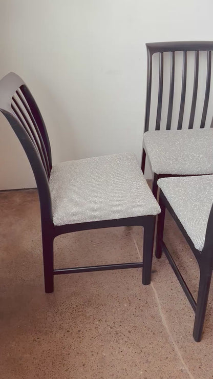 SET OF 8 DINING CHAIRS BY FOLKE OHLSSON FOR DUX SWEDEN