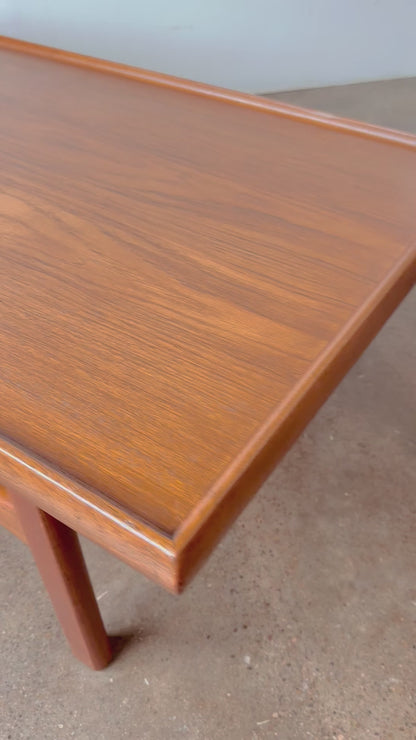 DANISH TEAK TWO TIER COFFEE TABLE