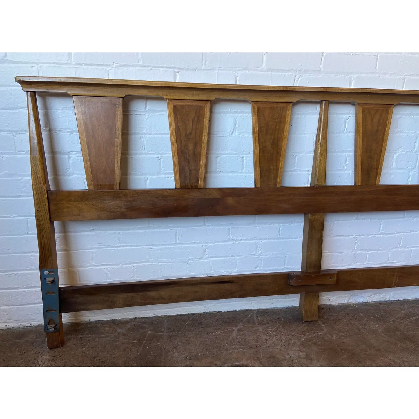 1960S MCM KING SIZE WALNUT HEADBOARD