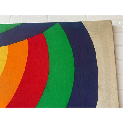 1977 FINLAYSON RAINBOW BRAID CANVAS WALL ART