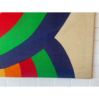 1977 FINLAYSON RAINBOW BRAID CANVAS WALL ART