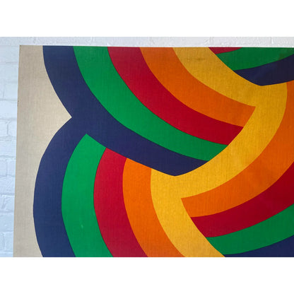 1977 FINLAYSON RAINBOW BRAID CANVAS WALL ART
