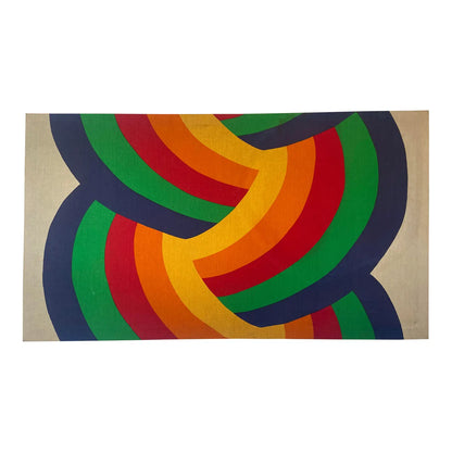 1977 FINLAYSON RAINBOW BRAID CANVAS WALL ART