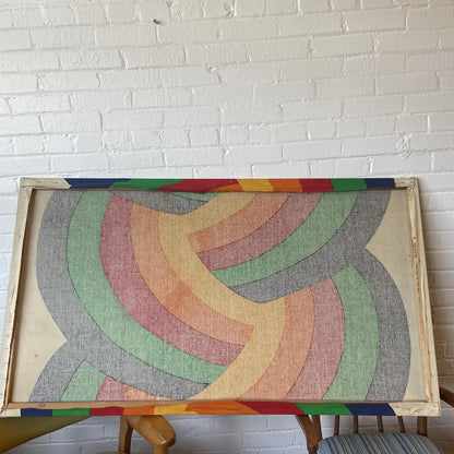 1977 FINLAYSON RAINBOW BRAID CANVAS WALL ART