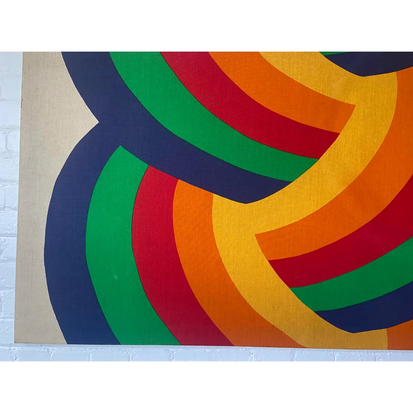1977 FINLAYSON RAINBOW BRAID CANVAS WALL ART