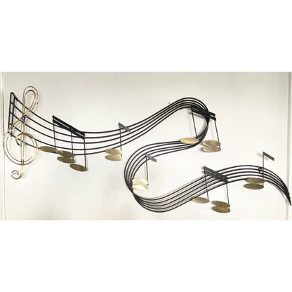 1980'S CURTIS JERE JAZZ MUSICAL METAL WALL ART