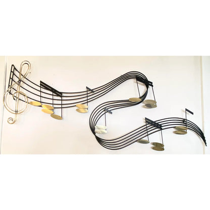 1980'S CURTIS JERE JAZZ MUSICAL METAL WALL ART