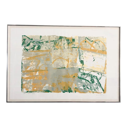WALTER DARBY BARNARD "STONE POND" LITHOGRAPH, 1980S
