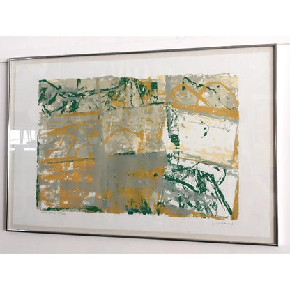 WALTER DARBY BARNARD "STONE POND" LITHOGRAPH, 1980S