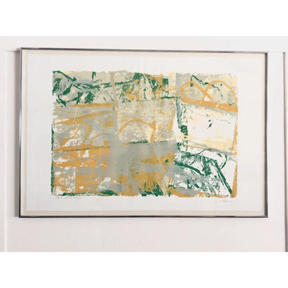 WALTER DARBY BARNARD "STONE POND" LITHOGRAPH, 1980S