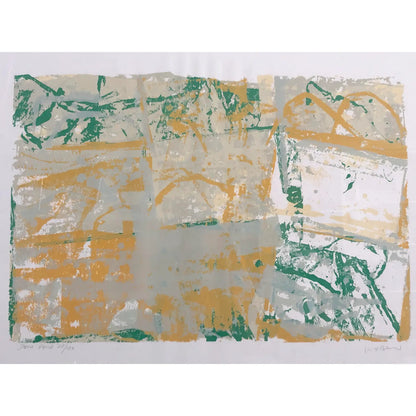 WALTER DARBY BARNARD "STONE POND" LITHOGRAPH, 1980S