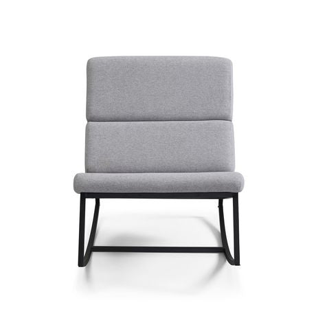 NEW MCM STYLE GREY ROCKER CHAIR