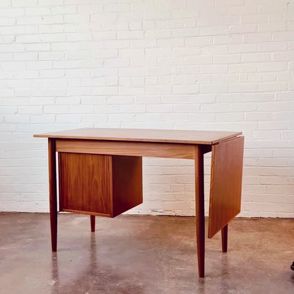 GUNNAR NIELSEN TEAK DROP LEAF WRITING DESK